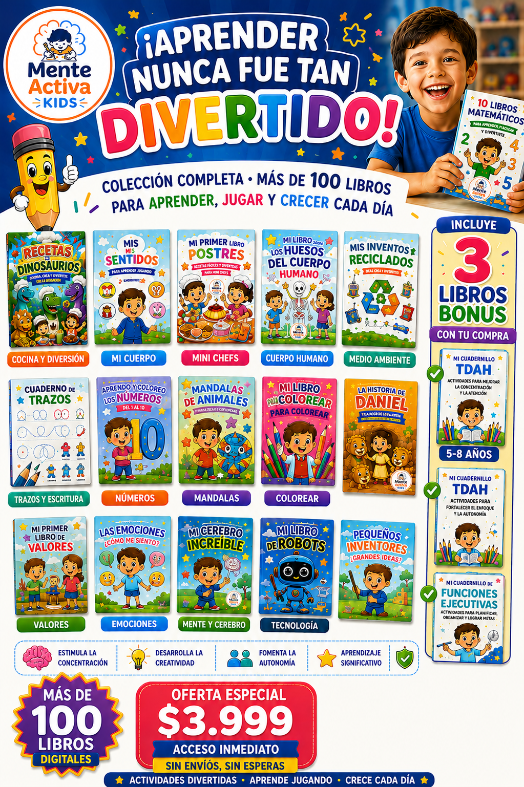 MEGA PACK MENTE ACTIVA KIDS